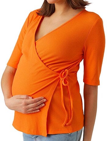 T-shirt de Gravidez Laranja para Mulher Mamalicious 20018309