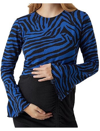 T-shirt de Gravidez Mamalicious Zille para Mulher Preto/Azul