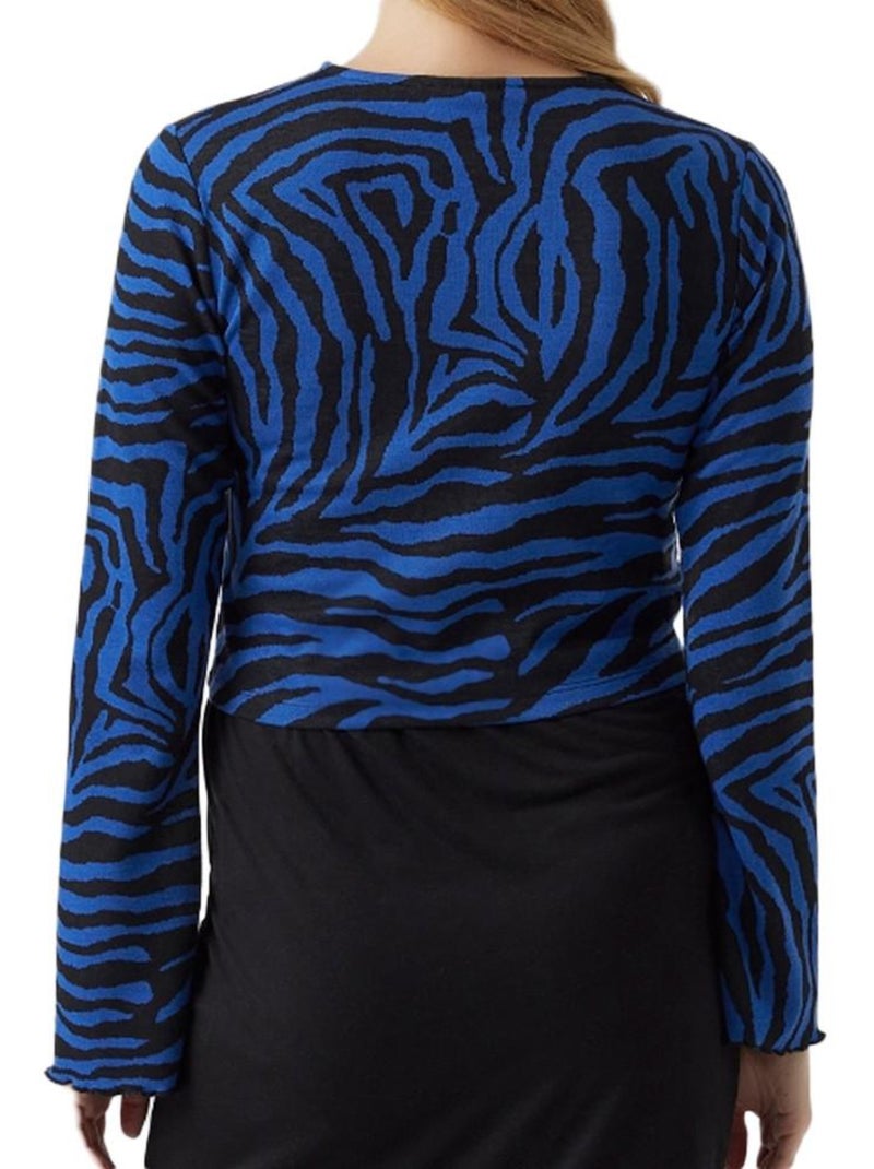 T-shirt de Gravidez Mamalicious Zille para Mulher Preto/Azul Azul - Kiabi