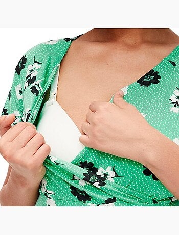 T-shirt de gravidez verde para mulher mamalicious lovely