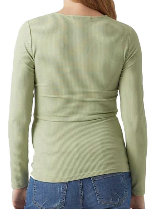 T-Shirt de Gravidez Verde para Mulher Vero Moda Maternity Fake - Kiabi T-Shirt de Gravidez Verde para Mulher Vero Moda Maternity Fake - Kiabi