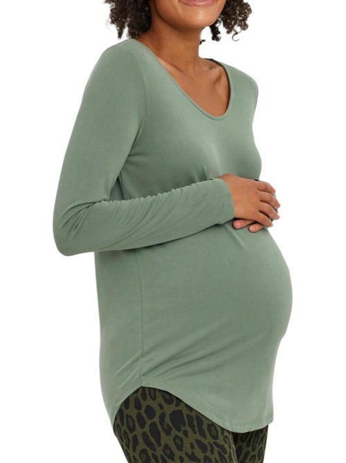 T-Shirt de Gravidez Verde para Mulher Vero Moda Maternity Filli - Kiabi T-Shirt de Gravidez Verde para Mulher Vero Moda Maternity Filli - Kiabi