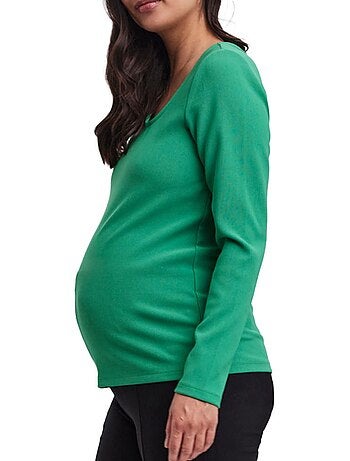 T-Shirt de Gravidez Verde para Mulher Vero Moda Maternity Windy