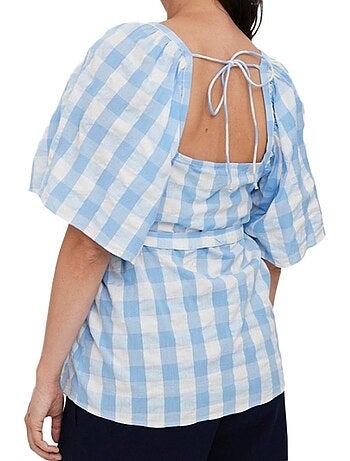 T-Shirt de Gravidez Vero Moda Maternity para Mulher Azul/Branco