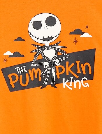 T-shirt de Halloween 'Monsieur Jack' em algodão