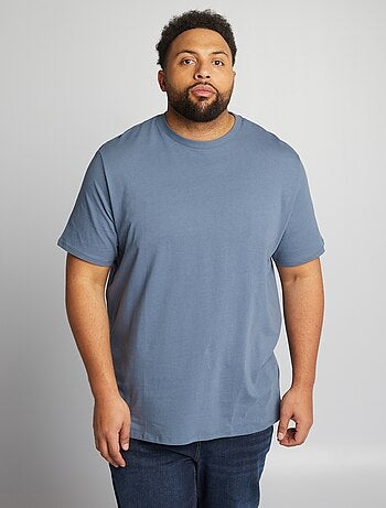 T-shirt de homem em algodão com gola redonda