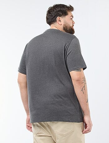 T-shirt de homem em algodão com gola redonda