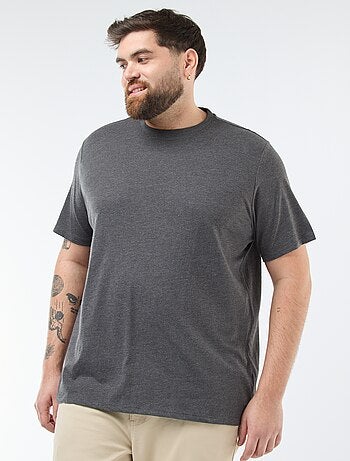 T-shirt de homem em algodão com gola redonda