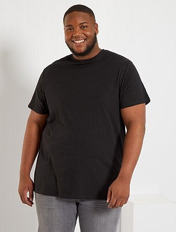 T-shirt de homem em algodão com gola redonda