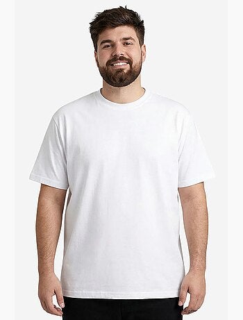 T-shirt de homem em algodão e elastano com gola redonda tommy