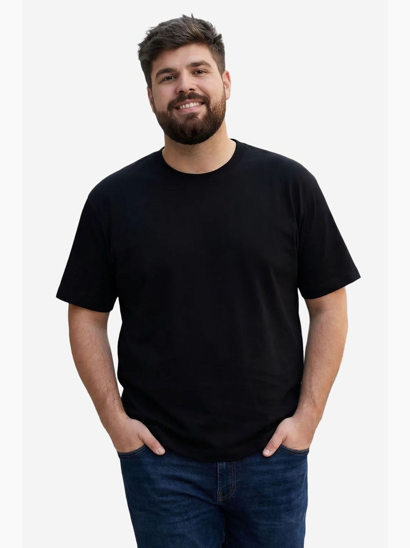 T-shirt de homem em algodão e elastano com gola redonda tommy Multicolorido - Kiabi
