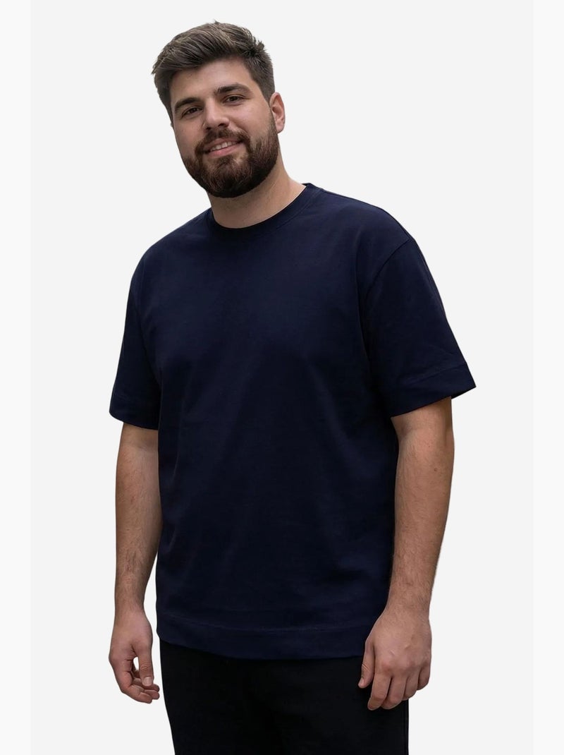T-shirt de homem em algodão e elastano com gola redonda tommy Multicolorido - Kiabi