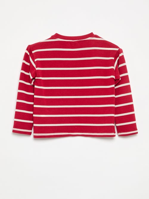 T-shirt de jérsei às riscas - Kiabi
