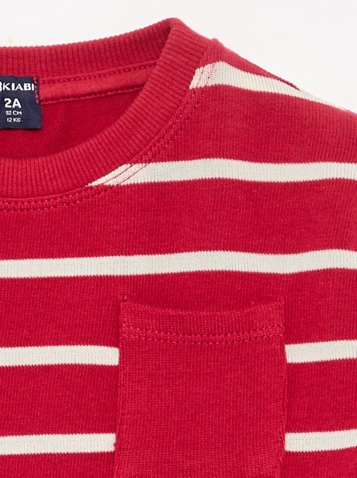 T-shirt de jérsei às riscas - Kiabi