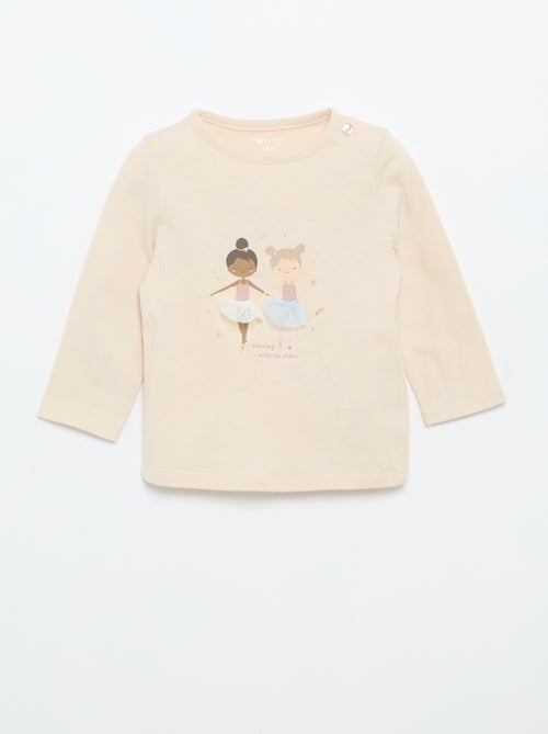T-shirt de jérsei de manga comprida - Kiabi