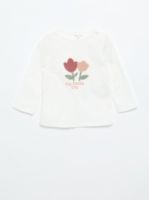 T-shirt de jérsei de manga comprida - Kiabi
