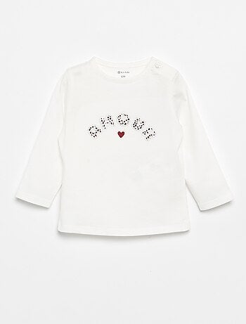 T-shirt de jérsei de manga comprida