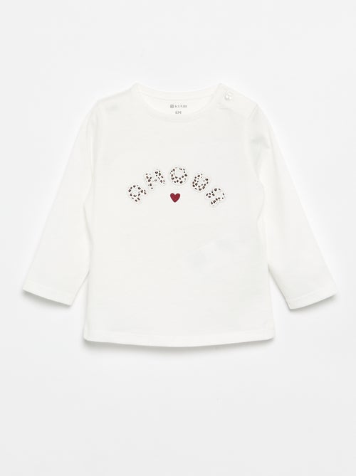T-shirt de jérsei de manga comprida - Kiabi