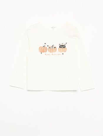 T-shirt de jérsei de manga comprida