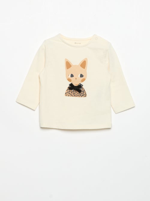 T-shirt de jérsei de manga comprida - Kiabi T-shirt de jérsei de manga comprida - Kiabi