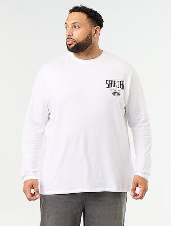T-shirt de jérsei de manga comprida
