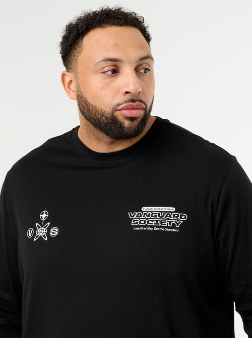 T-shirt de jérsei de manga comprida - Kiabi