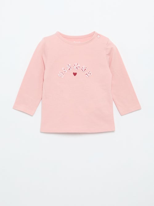 T-shirt de jérsei de manga comprida - Kiabi