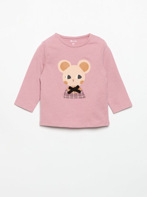 T-shirt de jérsei de manga comprida - Kiabi