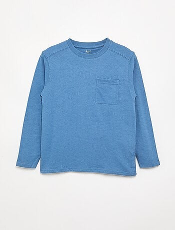 T-shirt de jérsei de mangas compridas