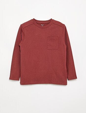 T-shirt de jérsei de mangas compridas