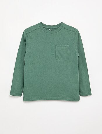 T-shirt de jérsei de mangas compridas