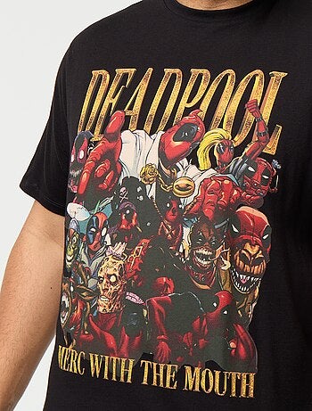 T-shirt de jérsei 'Deadpool' 'Marvel' de manga curta