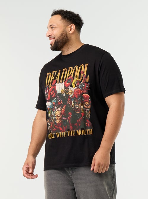 T-shirt de jérsei 'Deadpool' 'Marvel' de manga curta - Kiabi