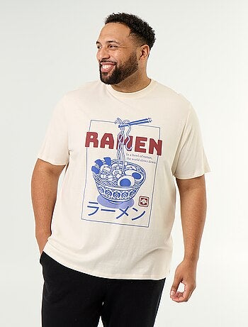 T-shirt de jérsei estampado de manga curta