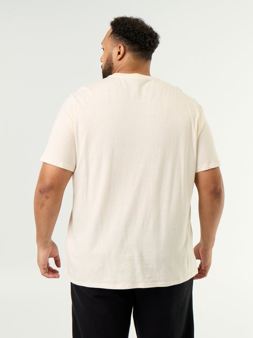 T-shirt de jérsei estampado de manga curta - Kiabi