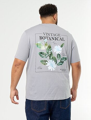 T-shirt de jérsei estampado de manga curta