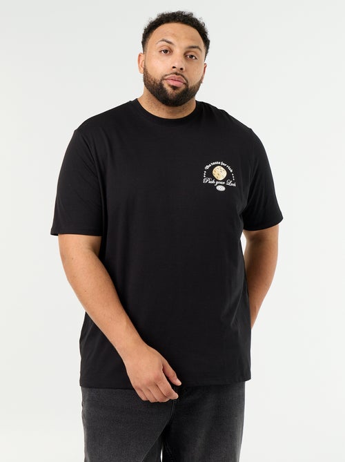 T-shirt de jérsei estampado de manga curta - Kiabi