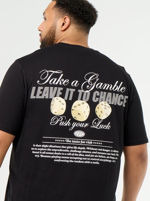 T-shirt de jérsei estampado de manga curta - Kiabi
