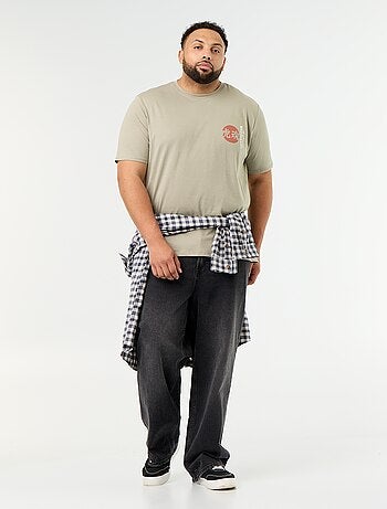 T-shirt de jérsei estampado de manga curta