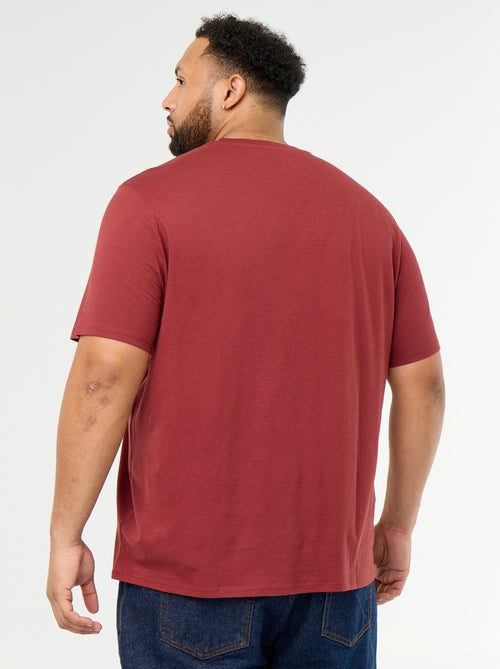 T-shirt de jérsei estampado de manga curta - Kiabi