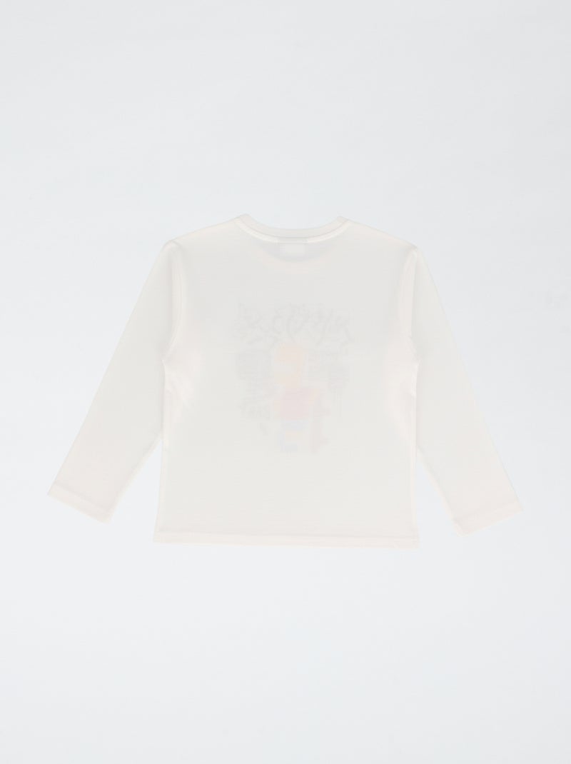 T-shirt de jérsei 'Simpson' 'Bart' Branco - Kiabi