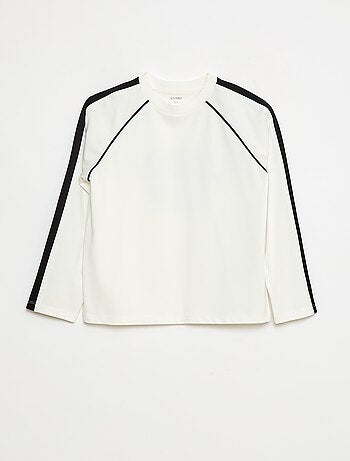 T-shirt de jérsei de mangas compridas