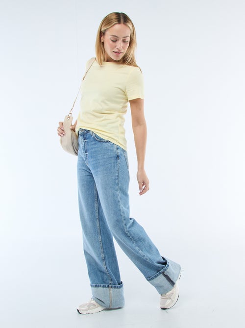 T-shirt de jersey de manga curta - Kiabi