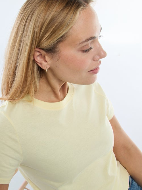 T-shirt de jersey de manga curta - Kiabi