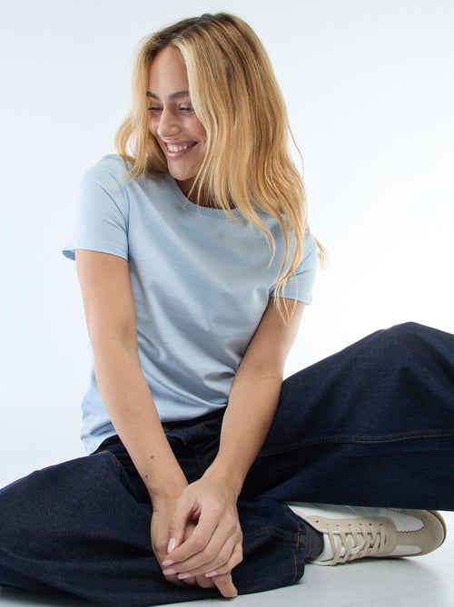 T-shirt de jersey de manga curta - Kiabi