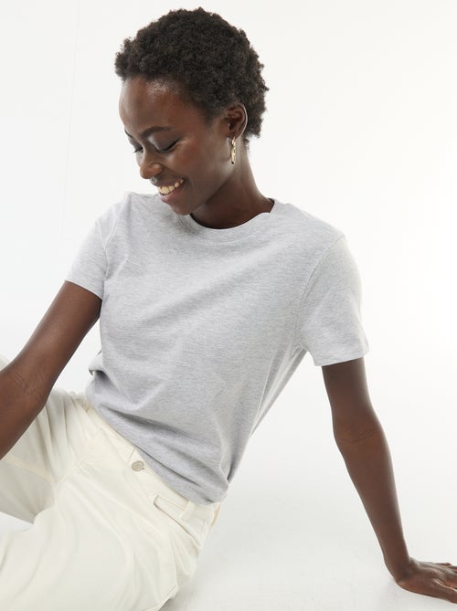 T-shirt de jersey de manga curta - Kiabi