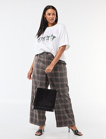 T-shirt de jersey de manga curta 'Kuromi'