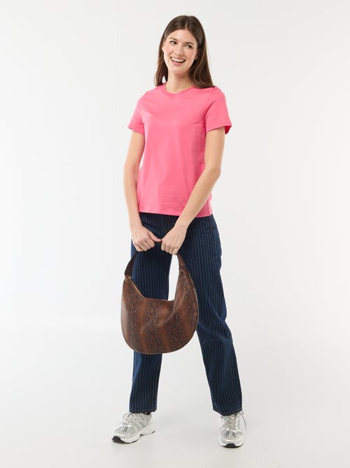 T-shirt de jersey de manga curta - Kiabi