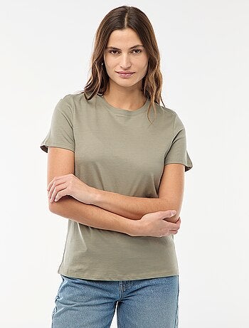 T-shirt de malha de manga curta