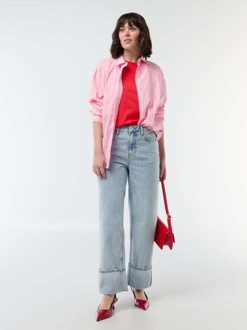 T-shirt de jersey de manga curta - Kiabi